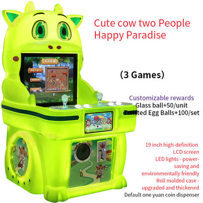 Cute Cow Two-Player Coin-operated 19-inch Happy Paradise Game Machine