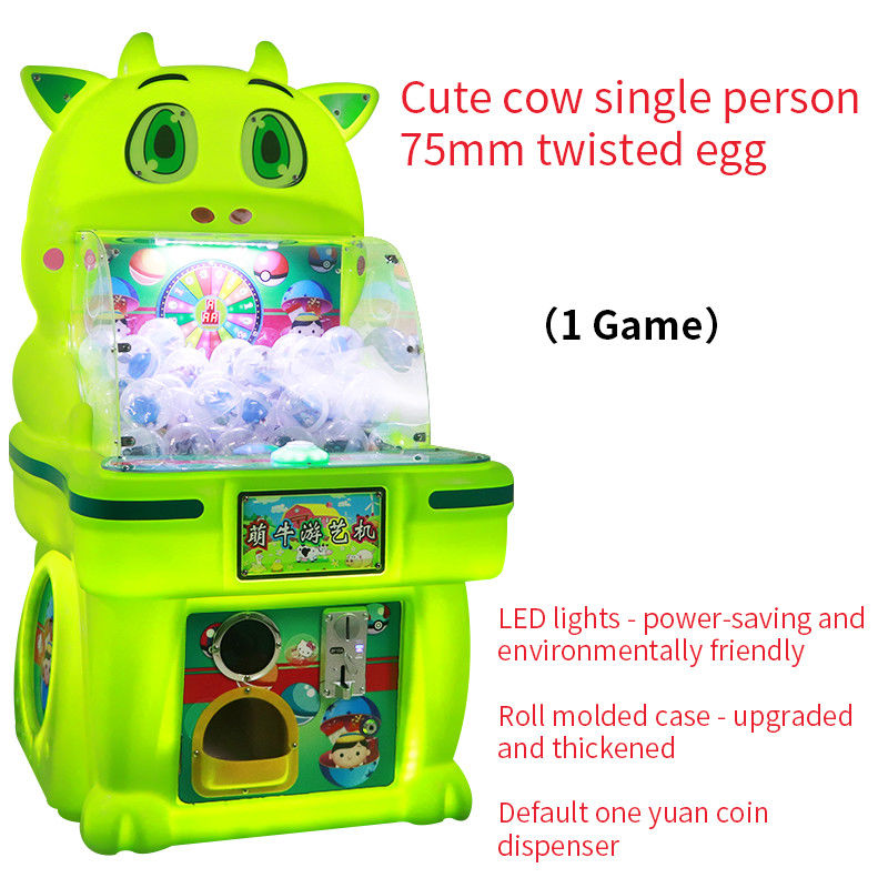 75mm Coin-operated Egg-shaped Rotating Arcade Basketball Game Console Cabinet