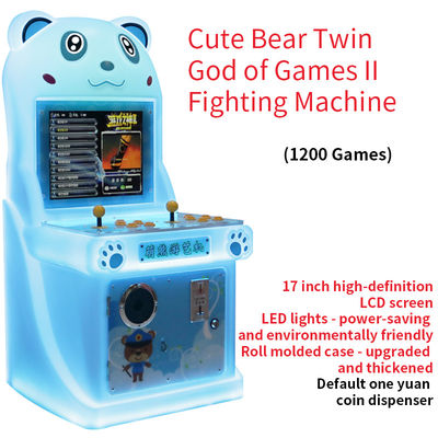 19 Inch Two-Player Arcade Machine dengan koin-dioperasikan God of Games Fighting Machine Game