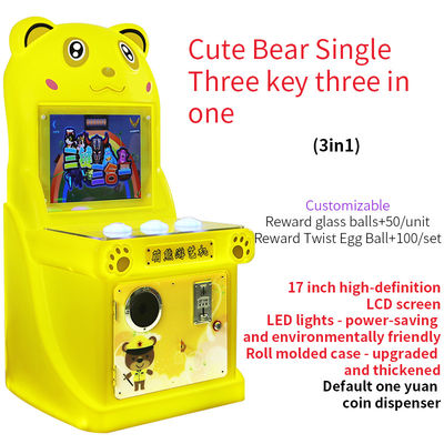 17 inci Single-player koin-dioperasikan Tiga-kunci Tiga-dalam-satu Game Machine