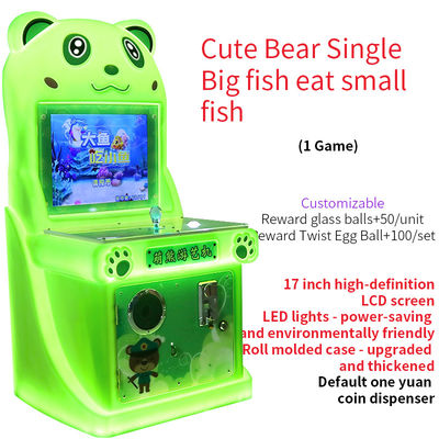 Mesin Arcade yang dioperasikan dengan koin Ikan Besar Makan Ikan Kecil Game Mesin Game yang dioperasikan dengan joystick