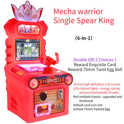 Coin Management Mech Warrior Single Spear King Menembak Mesin permainan arcade anak-anak untuk rumah