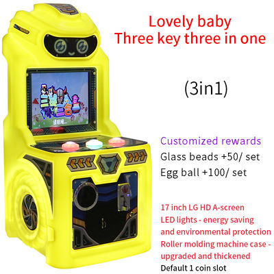 17 inci Indoor Coin-operated Arcade Game Joystick Game - Tiga-tombol Tiga-dalam-satu Mesin Game Tombol