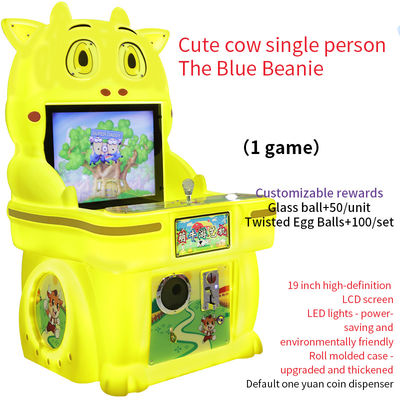 koin op arcade Anak-anak Mall Robot Little Blue Hat Petualangan Satu Orang Joystick Game Machine