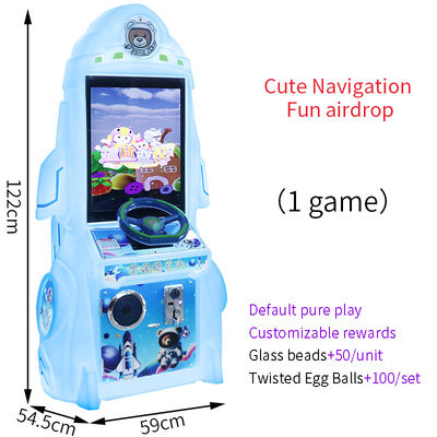 Fasilitas Hiburan Indoor Anak Biru Mesin permainan arcade yang dioperasikan koin