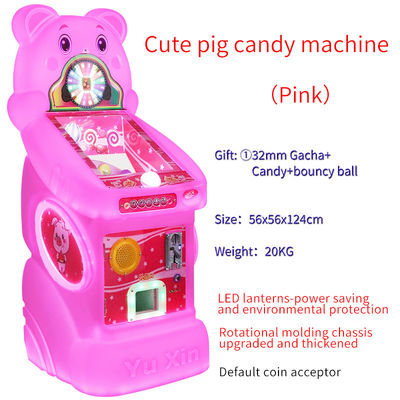 Bermain Babi Warna Permen Dispenser Koin-dioperasikan Mesin Game Karakter Senang Tak Berujung Hadiah Ideal Untuk Anak-anak