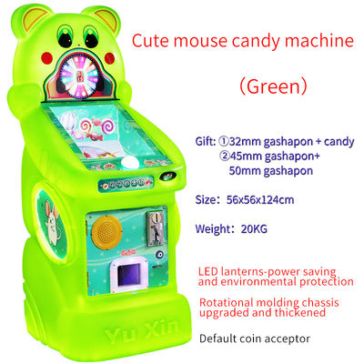 mesin manis grabber permen arcade permainan mesin Cute Mouse Colorful Candy Dispenser