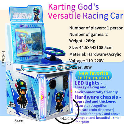 Single Player Karting Young Master's Versatile Racing Car Arcade Game Machine Video Game Logistik Tracking Coin