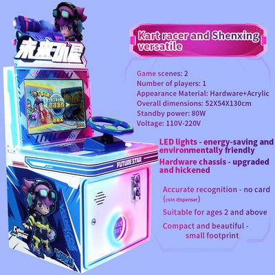 Mesin Arcade Koin Balap Pemain Tunggal Hiburan Anak-anak