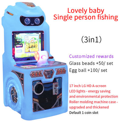 Mesin Arcade Elektronik Joystick Memancing Pemain Tunggal yang Dioperasikan dengan Koin