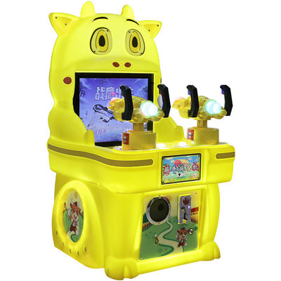 Konsol Game Anak-anak Simulator Menembak Pemain Ganda Sapi yang Menggemaskan