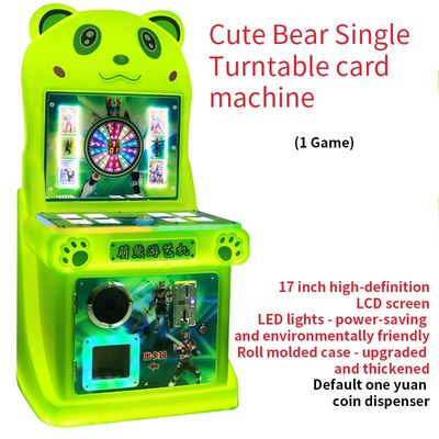 Mesin Game Anak-anak Mini Arcade Koin Putar Meja Putar Pemain Tunggal Model 17 inci